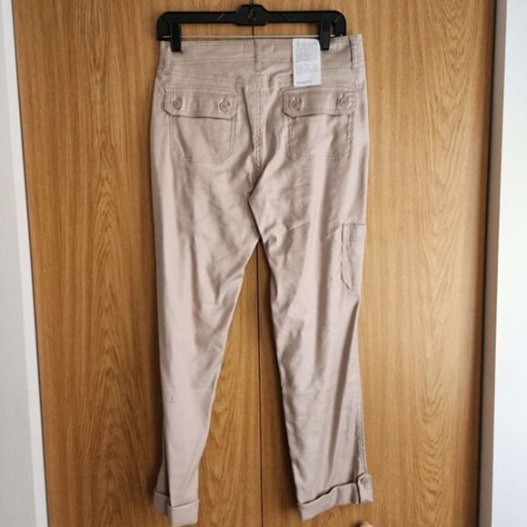 NWT Dayla Cargo Pants Linen Tencil Relaxed Fit Pants Level 99 Size 26" - Picture 3 of 10